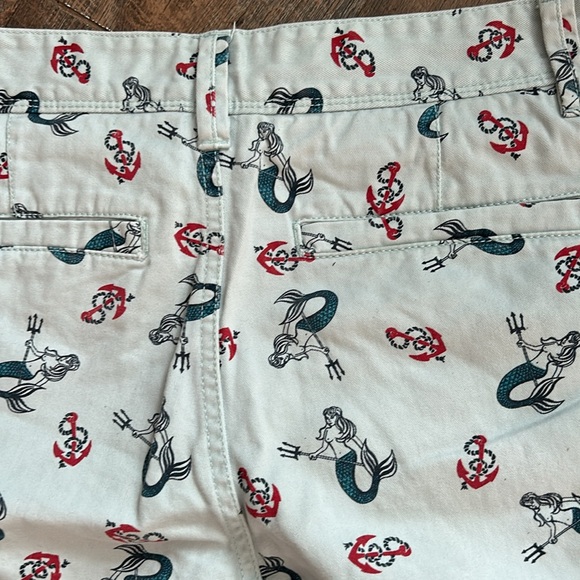 Hawkings McGill cut-off topless mermaid print  Men’s chino shorts Size 30 - Picture 5 of 8